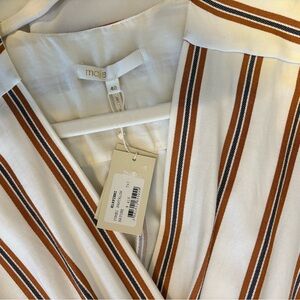 Maje Striped Wide-Leg Jumpsuit – Size 40 (US 8)